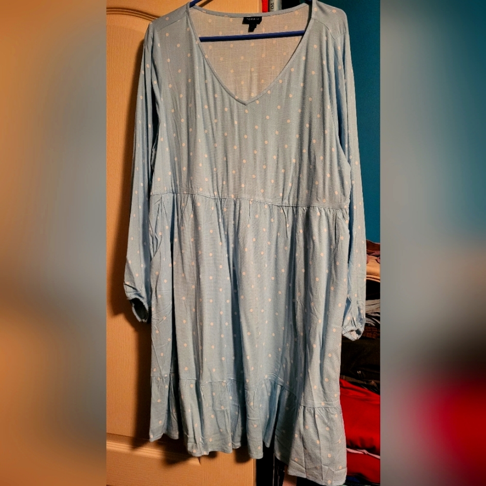 Blue Polka Dot Dress
